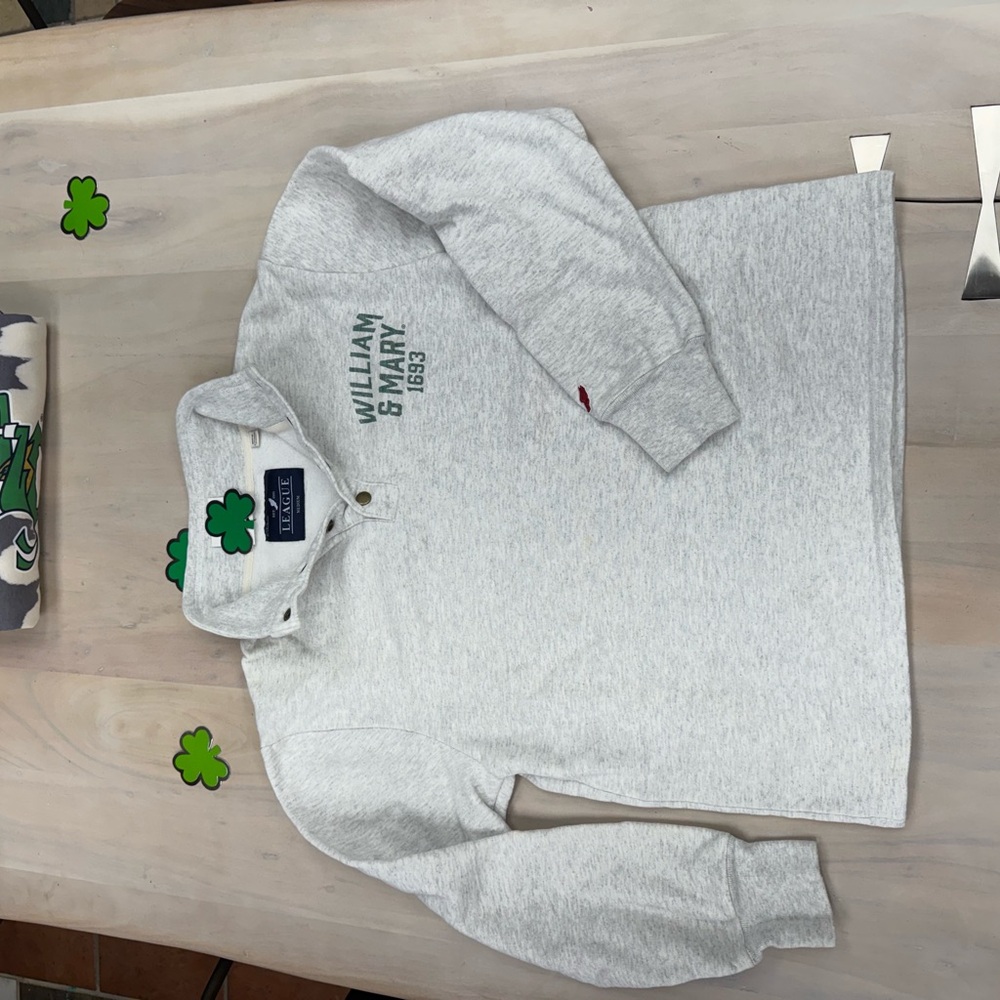 League Heather Gray Polo Shirt
